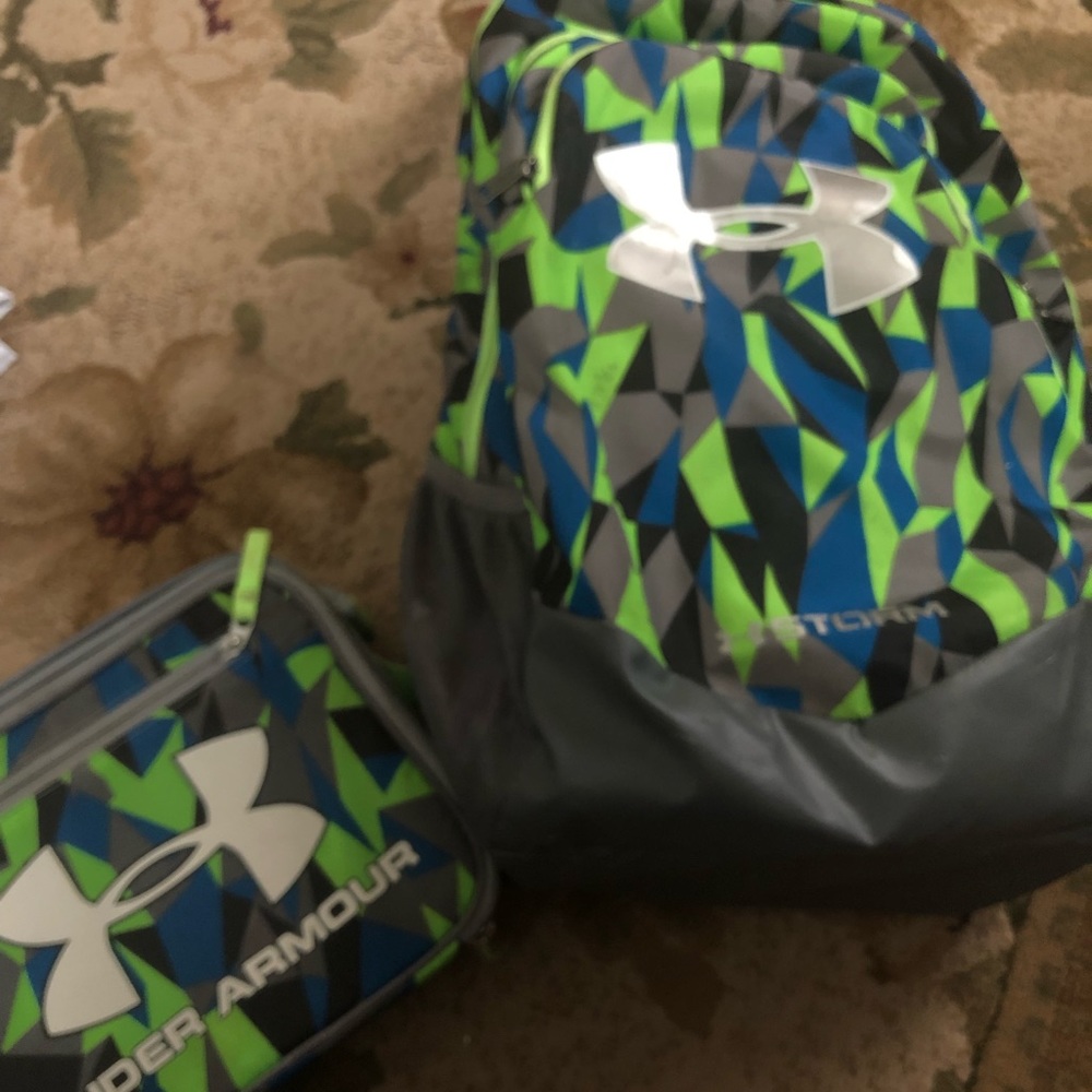 Under armor backpack and matching lunchbox